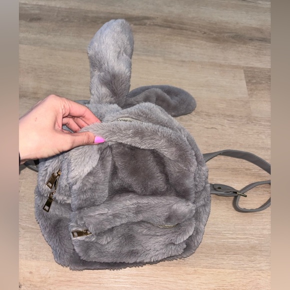 Mini rabbit backpack super cute, super soft like new - Picture 2 of 5